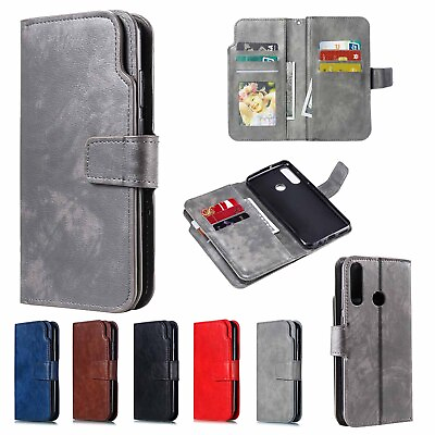 #ad For Huawei P40 P30 P20 Mate 30 Leather Wallet Stand 9 Card Slot Case Cover $9.21