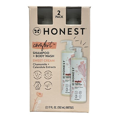 #ad The Honest Company Comfort Sweet Cream Shampoo amp; Body Wash 17 fl oz 2 Pack $26.99