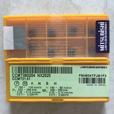 #ad 10PCS Box MITSUBISHI CCMT060204 NX2525 Carbide Inserts CNC Blade TOOL New $21.39