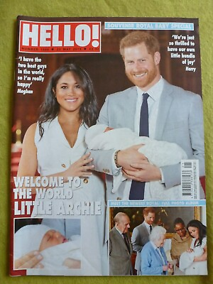 #ad HELLO MAGAZINE 20 MAY 2019 WELCOME TO THE WORLD LITTLE ARCHIE GBP 8.50