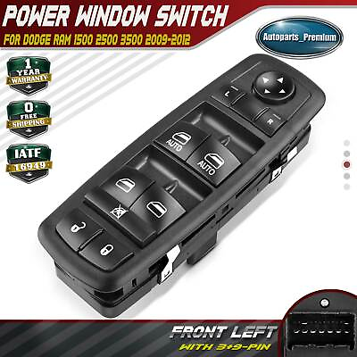 Quad Cab Power Master Window Switch for Dodge Ram 1500 2500 3500 2009 2012 4Door $21.98