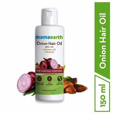 #ad Mamaearth Onion Oil For Hair Growth amp; Hair Fall Control with Redensyl 150 ML F $21.99