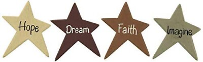 #ad Country Farmhouse Wooden Star magnets Hope Dream Faith Imagine $11.95