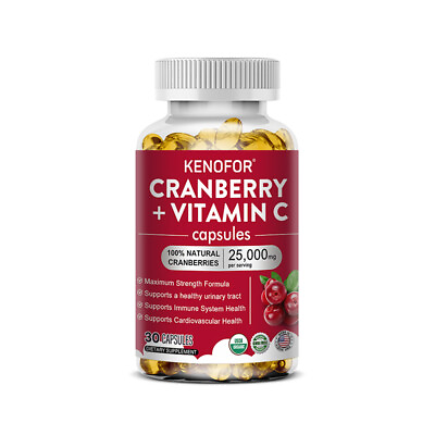 #ad Cranberry Extract 25000mg 120 Capsules With Vitamin C amp; Vitamin E $9.28