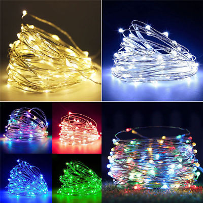#ad 20 50 100 LED String Fairy Lights Copper Wire Battery Powered Waterproof New US $5.99