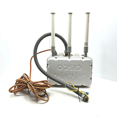 #ad Cisco AIR CAP1552H B K9 Outdoor Mesh Access Point w 3x Antenna amp; LC UPC Cable $284.95