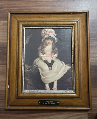 #ad Vintage Pears Soap Art Print Victorian Young Girl Cherry Ripe Framed $165.00