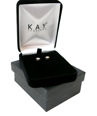 #ad Beautiful 10K Gold Genuine Round Cluster Diamond Halo Stud Earrings 0.15 ct $195.00
