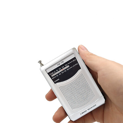 #ad AM FM Mini Radio Battery Operated Radio Portable Pocket Radio *Fast Shipping* $13.95