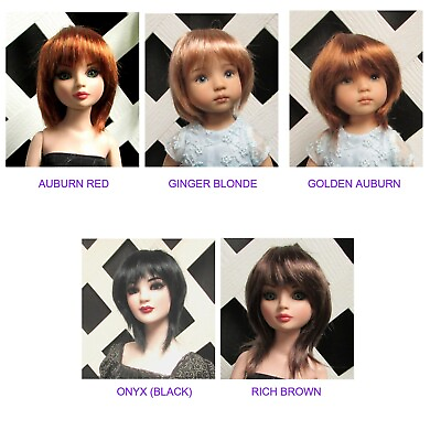 #ad Doll Wig Juju#x27;s Custom quot;Marriahquot; Size 7 7 1 2quot; Wardrobe Unisex wigs Set of 5 $79.95