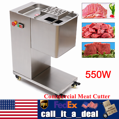 #ad 500KG H Meat Cutter 3mm Commercial Food Cutting Machine 550W Electric Slicer USA $512.06