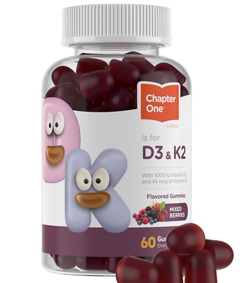 #ad Chapter One Vitamin D3 K2 Gummies Contains 1000IU of Vitamin D3 and 45MCG of Vi $13.47