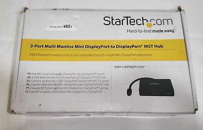 #ad StarTech.com MSTDP123DP 3 Port Multi Monitor DisplayPort MST Hub $40.98