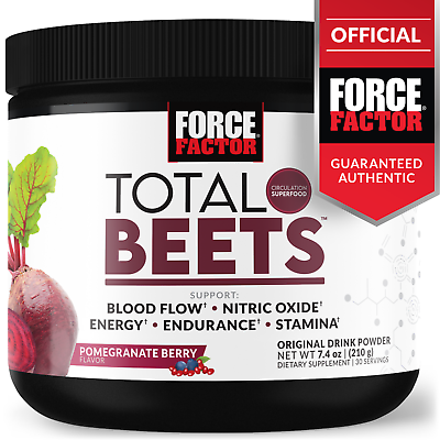 #ad Force Factor Total Beets Circulation Superfood Beet Root Powder Nitric Oxide $19.99