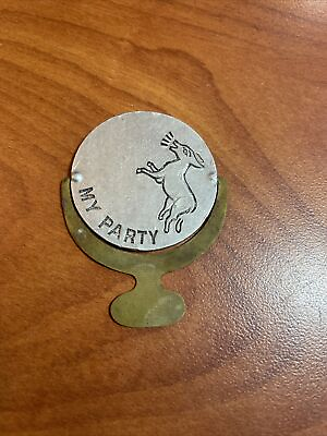 #ad 1930s US Political Spinner Donkey and Elephant political buttons novelty $59.33