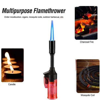 #ad Torch Lighter Butane Torch 360 Refill Lighter Windproof Refillable Jet Flame $7.99