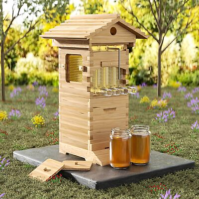 #ad #ad Starter Kit Cedar Bee Box Self Flowing Honey Design Flow Beehive Bee Hive Boxes $189.99