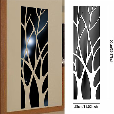 #ad 3D Mirror Art Removable Wall Sticker Acrylic Mural Decal Home Room Decor Set US $9.89