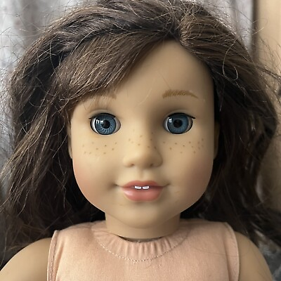 #ad American Girl Doll 2014 Grace Thomas 18quot; Freckles Blue Eyes Brown Hair $29.77