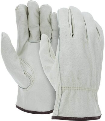 #ad Heavy Duty Durable Cowhide Leather Drivers Work Gloves PPE ALL SIZES $47.90