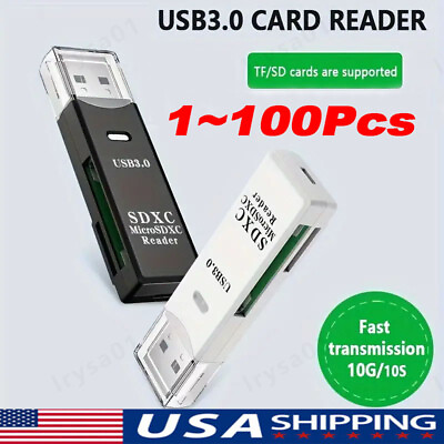 #ad USB3.0 SD Card Reader for PC Micro SD Card to USB Adapter for Camera MemoryC lot $45.36