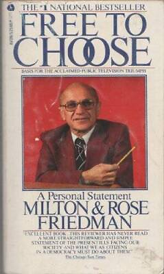 #ad Free to Choose: A Personal Statement Paperback By Milton Friedman ACCEPTABLE $4.08