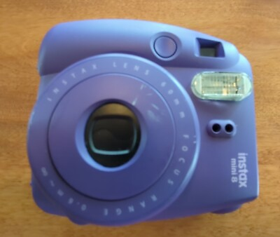 #ad Fujifilm Instax Mini 8 Instant Film Camera Purple No Film Tested amp; Works $25.00