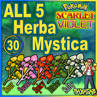 #ad All Herba 5 Mystica 30 in total Pokemon Scarlet and Violet Random 5iv Pokemon🌟 $9.99
