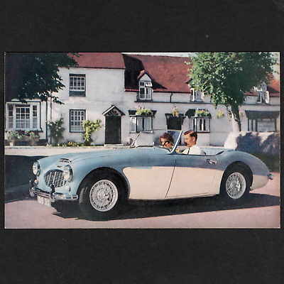 #ad #ad 1956 59 Austin Healey 100 Six Wire Wheels: Original Dealer Postcard UNUSED VG $9.99