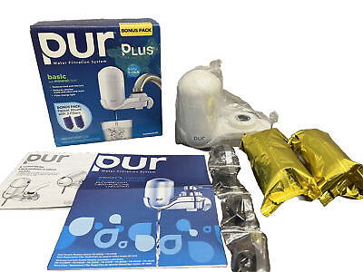 #ad Pur Plus Water Filtration System Mineral Clear Bonus Pack 2 Filters OPEN BOX $14.99