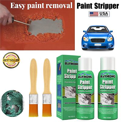 #ad 2× Car Paint Remover Metal Surface Paint Stripper Brush Set 100ml Paint Removal $13.49