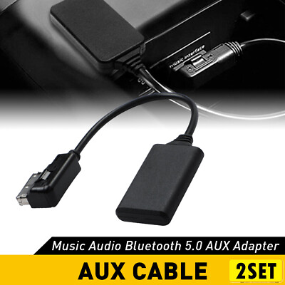 #ad 2Set For Audi A3 A AMI MDI MMI Bluetooth Music Interface AUX Audio Cable Adapter $26.59
