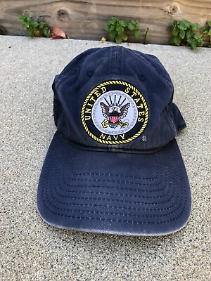 #ad Rapid Dominance United States Navy US Vintage Hat Baseball Cap Blue Logo $10.31