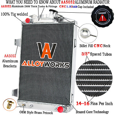 #ad 3 Row Cooling Radiator for Chevrolet Chevy Car Chevy V8 Conversion 1930 $159.00