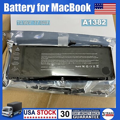 #ad A1382 Battery 77.5Wh For MacBook Pro 15quot; A1286 Early Late 2011 Mid 2012 10.95V $22.55