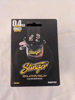 #ad SGP32 STINGER PRO 200 AMP CAR AUDIO RELAY BATTERY ISOLATOR WATER RESISTANT NEW $77.99