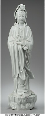 #ad 26quot; Chinese Dehua Blanc de Chine White Porcelain Kwan yin Guan yin Figure Statue $1204.58