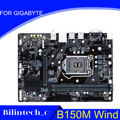 FOR GIGABYTE B150M Wind LGA1151 32G B150 DDR4 M ATX Motherbroad Test ok $129.56
