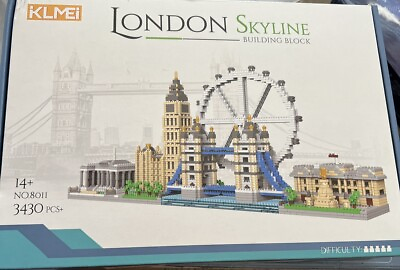 #ad KLMEi LONDON SKYLINE BUILDING MINI MICRO BLOCK SET #8011 NEW 3430pcs $45.00