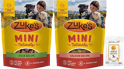 #ad Aurora Pet Variety Pack 2 Zukes Mini Naturals Soft Dog Treats 1 Salmon Recipe... $42.28
