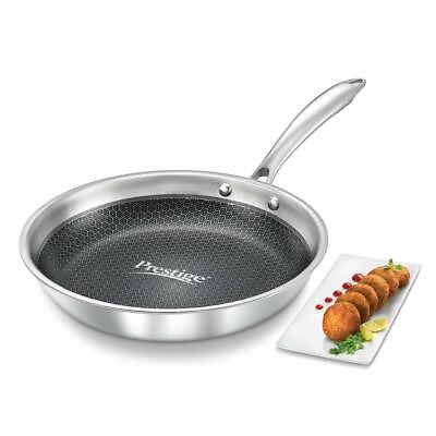 #ad Prestige Stainless Steel FryPan With Lid 280 mm Induction amp; Gas Compatible $366.34