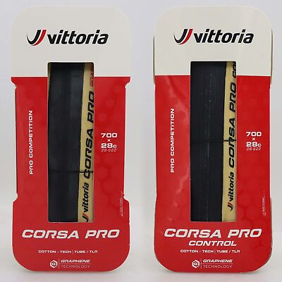 #ad 1 Pair Vittoria CORSA PRO CONTROL TLR G2.0 Road Tubeless Ready Tire 700x28c $159.80