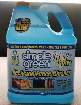 #ad #ad Simple Green Oxy Solve Deck and Fence Pressure Washer Cleaner. 1 US Gal. $9.99