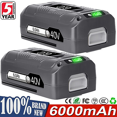 #ad 40 Volt 6.0Ah Lithium ion Battery For Snow Sun Joe iBAT40XRP iBAT40 BAT6AMP $65.99