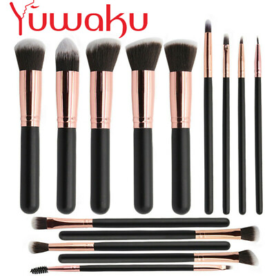 #ad 14Pcs Pro Makeup Brushes Set Foundation Powder Concealer Eyebrow Brush Tools $10.99