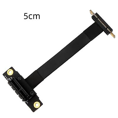 #ad Dual 90° PCIE X1 Riser Cable PCIe 3.0 x1 to x1 Extension Cable 8Gbps PCI Express $9.69