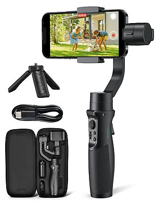 #ad Gimbal Stabilizer for Smartphone 3 Axis Phone Gimbal for Android and iPhone ... $136.89