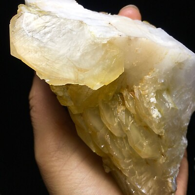 #ad 550g Natural High Quality Yellow Translucent Flaky Calcite from GuangdongChina $41.25