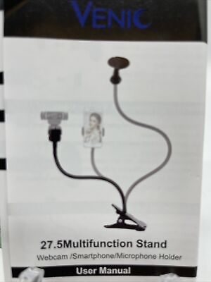 #ad Omini 27.5 Multifunction Stand Webcam Smartphone Microphone Clamp Holder $14.99