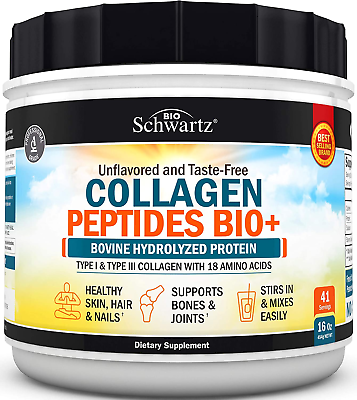 #ad Collagen Peptides Powder Grass Fed Pasture Raised with Aminos Promotes Heal $34.27